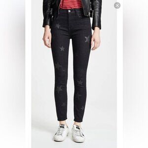 CURRENT/ELLIOTT High Waist Stiletto Vineland Star Black Skinny Jeans Size 28